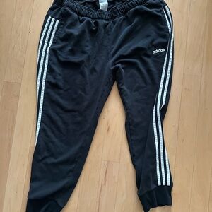 Adidas 2xl Black Track Jogger Pants
